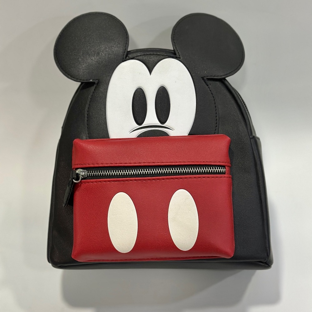 DISNEYLAND BLACK, WHITE AND RED MICKEY MOUSE ICON MINI BACKPACK